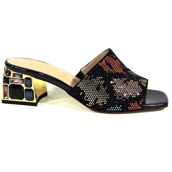 ALESSANDRO DI MARIA 🇮🇹 WOMEN'S BLACK SUEDE SUMMER COMFORT MULES - Picture 3 of 10